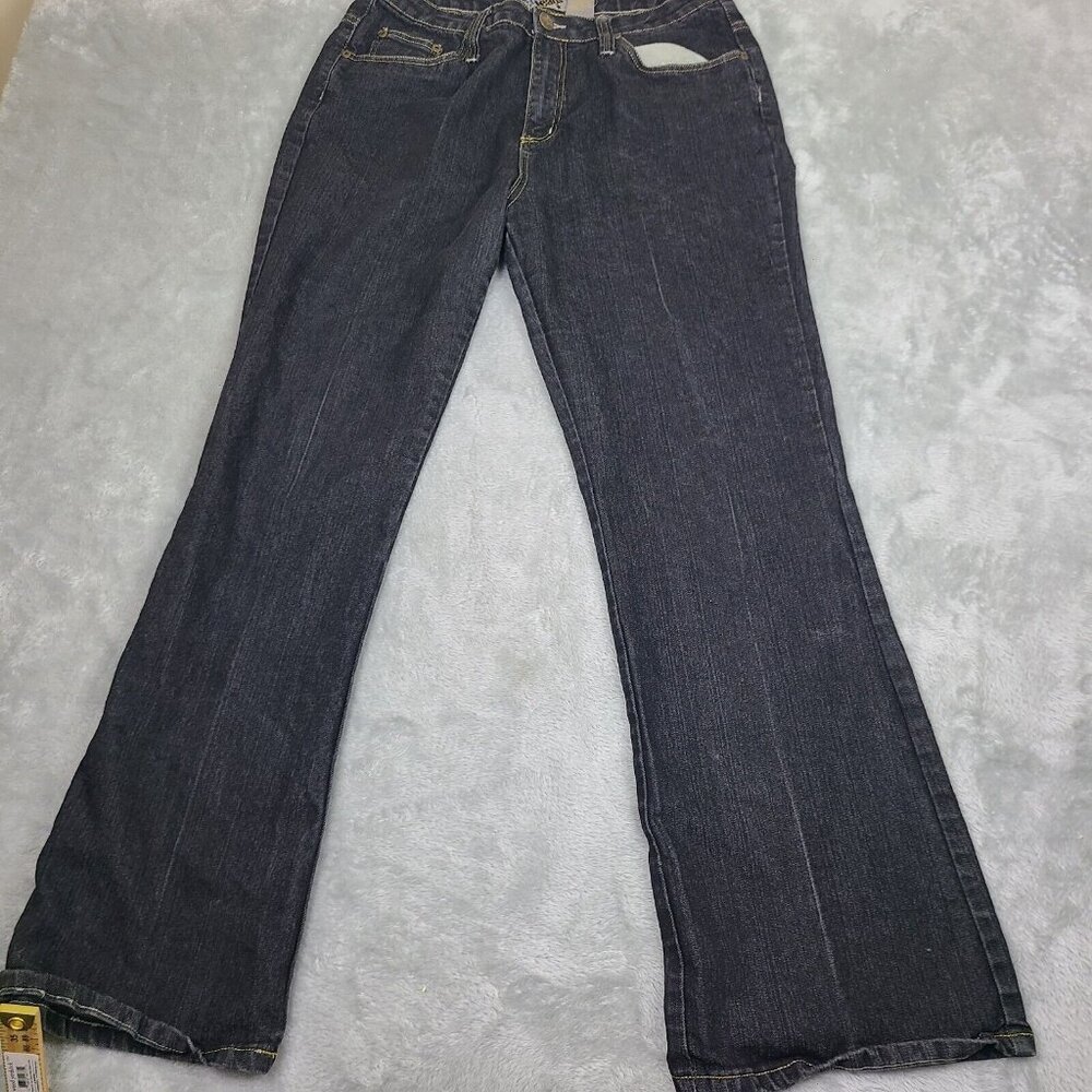 Crest Jeans Womens 15/16 Blue‎ Denim Mid Rise Medium Wash Ladies Comfort